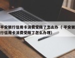 平安银行信用卡消费受限了怎么办（ 平安银行信用卡消费受限了怎么办理）